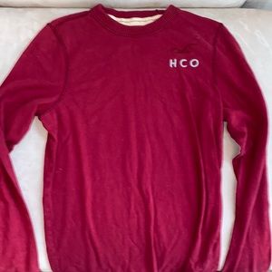 Hollister red sweater